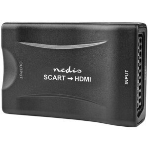 Nedis převodník SCART - HDMI (1 cestný), 1080p, černá - VCON3463BK