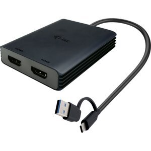 i-tec adaptér USB-A/USB-C - 2x HDMI 4K@60Hz - CADUAL4KHDMI
