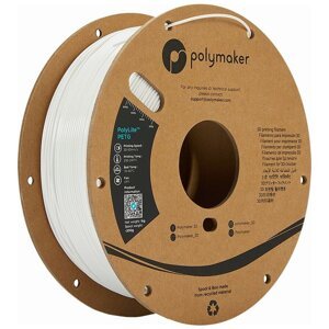Polymaker tisková struna (filament), PolyLite PETG, 1,75mm, 1kg, bílá - PB01002