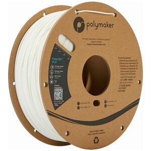 Polymaker tisková struna (filament), PolyLite PLA, 1,75mm, 1kg, bílá - PA02002