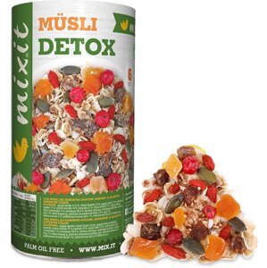 Mixit müsli Zdravě II: Detox - mix semínka/ovoce/zelený čaj, 430g - 08595685202761