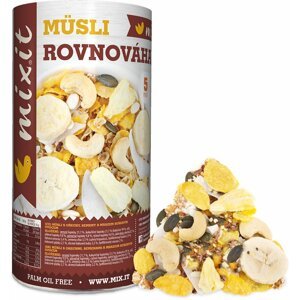 Mixit müsli Zdravě III: Rovnováha - ořechy/banán/ananas/kokos, 360g - 08595685202747