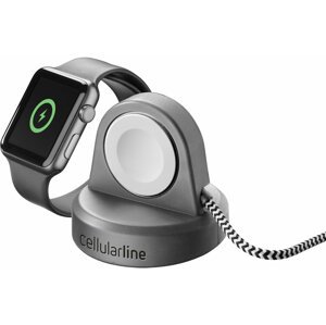 CellularLine nabíjecí stojánek Power Dock pro Apple Watch, bezdrátový, MFi, černá - WATCHSTANDWIRMFIK