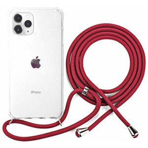 EPICO ochranný kryt Nake String pro iPhone 11 Pro Max, bílá transparentní/červená - 42510101400006