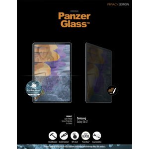 PanzerGlass ochranné sklo Edge-to-Edge pro Samsung Galaxy Tab S7, antibakteriální, Privacy, čirá - P7241