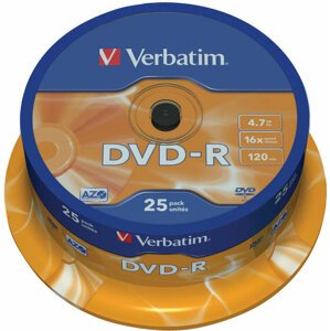 Verbatim DVD-R AZO 16x 4,7GB spindl 25ks - 43522