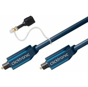 ClickTronic HQ Optický kabel Toslink TOS male - TOS male, s redukcí na 3.5mm, 15m - CLICK70374
