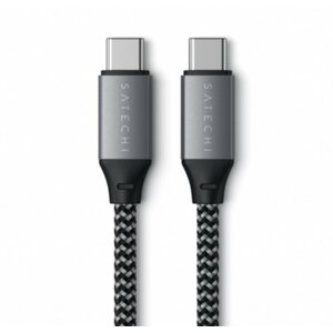 Satechi USB-C to USB-C Short Cable 25cm, šedá - ST-TCC10M