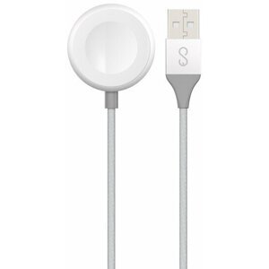 EPICO nabíjecí kabel pro Apple Watch, USB-A, 1.2m, stříbrná - 9915112100047