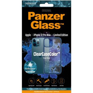 PanzerGlass ochranný kryt ClearCase pro iPhone 12 Pro Max, antibakteriální, modrá - 0278