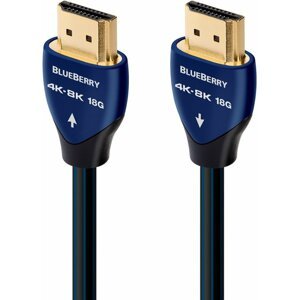 Audioquest kabel BlueBerry HDMI 2.0, M/M, 8K@30Hz, 1m, černá/modrá - qblueberryhdmi0010