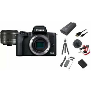 Canon EOS M50 Mark II, černá - Premium Live Stream Kit - 4728C037