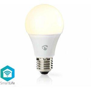 Nedis Wi-Fi chytrá LED žárovka, teplá bílá, E27, 800 lm, 9W, F - WIFILW12WTE27