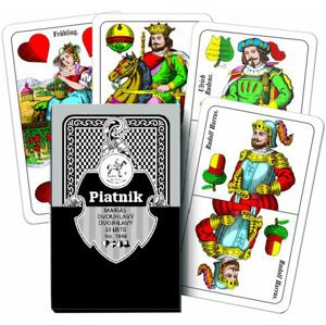 Hrací karty Piatnik Mariáš, dvouhlavé - 1848