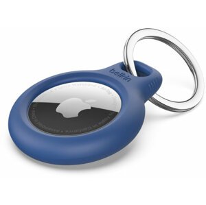 Belkin bezpečné pouzdro na Apple AirTag s kroužkem, modrá - F8W973btBLU