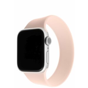 FIXED silikonový řemínek pro Apple Watch, 38/40mm, elastický, velikost L, růžová - FIXESST-436-L-PI