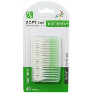 Dentální párátka SOFTdent® Butterfly FLEXI PICK, 48ks - 1411