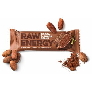 Bombus Raw energy, tyčinka, kakaové boby, 50g - 08594068261012