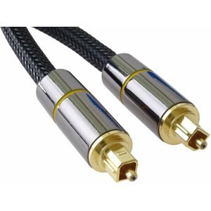 PremiumCord optický audio kabel Toslink, 0.5m - kjtos7-05