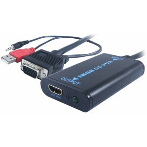 UNIBOS Redukce VGA (M) + audio -> HDMI (F) - UNVH-100