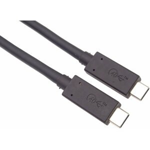 PremiumCord kabel USB4™ / Thunderbolt 3, USB 4.0, 8K@60Hz, certifikovaný USB-IF, PD 100W, 0.8m - ku4cx08bk