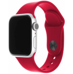 FIXED silikonový řemínek pro Apple Watch 38/40/41mm, 2 délky, červená - FIXSST-436-POGRA