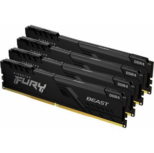 Kingston Fury Beast Black 64GB (4x16GB) DDR4 3000 CL15 - KF430C15BB1K4/64