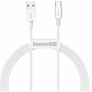 BASEUS kabel Superior Series USB-A - USB-C, rychlonabíjecí, 66W, 1m, bílá - CATYS-02