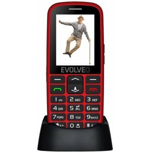 Evolveo EasyPhone EG s nabíjecím stojánkem, červená - SGM EP-550-EGR