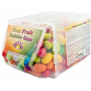 Sour Fruit Bubble Gum, žvýkačky, ovocné, 300x6g - 1010053
