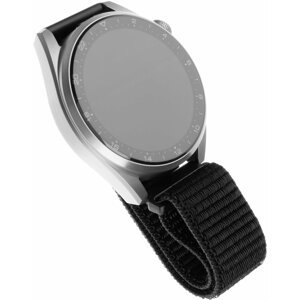 FIXED nylonový řemínek pro smartwatch, 20mm, černá - FIXNST-20MM-BK