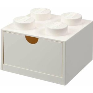 Stolní box LEGO, se zásuvkou, malý (4), bílá - 40201735