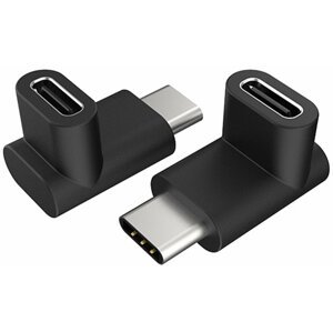 Akasa adaptér USB3.1 Gen2 USB-C - USB-C, 90°, 2ks v balení - AK-CBUB63-KT02