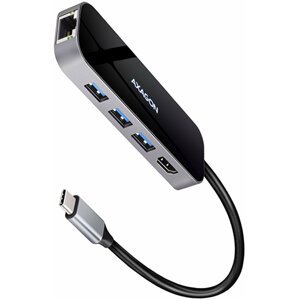 AXAGON multifunkční HUB 6v1 USB 3.2 Gen 1, 3x USB-A, HDMI, RJ-45 GLAN, PD 100W, kabel USB-C 20cm - HMC-6GL