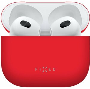 FIXED ultratenké ochranné pouzdro Silky pro Apple AirPods (2021), červená - FIXSIL-816-RD