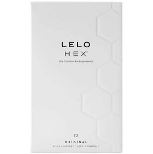 Kondomy Lelo Hex Original, ochucené, vůně čokolády, 12 ks - KondomyRS05