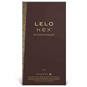 Kondomy Lelo Hex Respect, ochucené, velké, čokoláda, 12 ks - KondomyRS06
