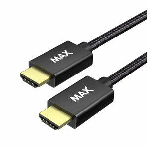 MAX kabel HDMI 2.1, opletený, 1m, černá - 3014228