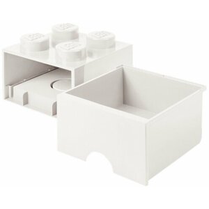 Úložný box LEGO, s šuplíkem, malý (4), bílá - 40051735