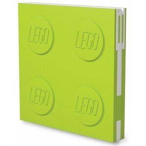 Zápisník LEGO, s gelovým perem, světle zelená - 52442