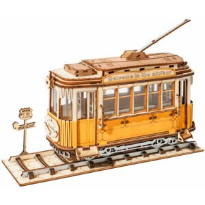 Stavebnice RoboTime - Historická tramvaj, dřevěná - TG505