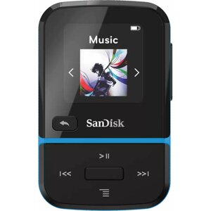 SanDisk Clip Sport Go, 32GB, modrá - SDMX30-032G-E46B