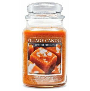 Svíčka vonná Village Candle, zlatý karamel, velká, 600 g - 4260307