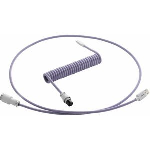 CableMod Pro Coiled Cable, USB-C/USB-A, 1,5m, Rum Raisin - CM-PKCA-CWAW-PW150PW-R