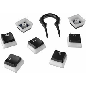 HyperX vyměnitelné klávesy Pudding PBT, 104 kláves, černé, US - 4P5P4AA#ABA