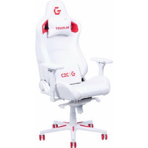 CZC.Gaming Templar, herní židle, bílá/červená - CZCGX920