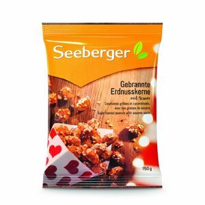 Seeberger ořechy - arašídy, pražené, v cukru se sezamovými semínky, 150g - SB-0313901