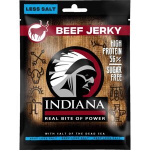 INDIANA sušené maso - Jerky, hovězí, Less Salt, 25g - I-001