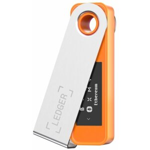 Ledger Nano S Plus BTC Orange, hardwarová peněženka na kryptoměny - LEDGERSPLUSOR