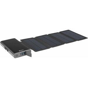 Sandberg solární nabíječka s powerbankou, 4-panel, 25000mAh, černá - 420-56